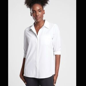 Athleta Urbanite Top 2.0 // Bright White XL